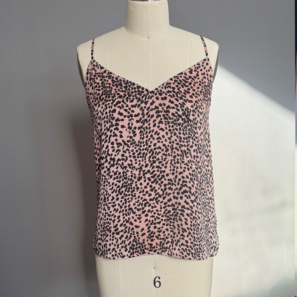 EQUIPMENT Silk Leopard Cami Top
